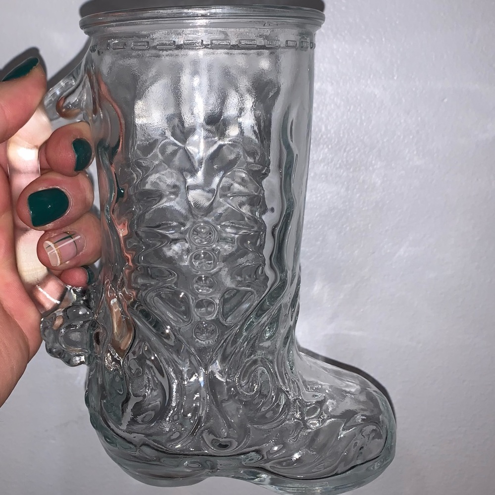 Cowboy Glass boot Mug